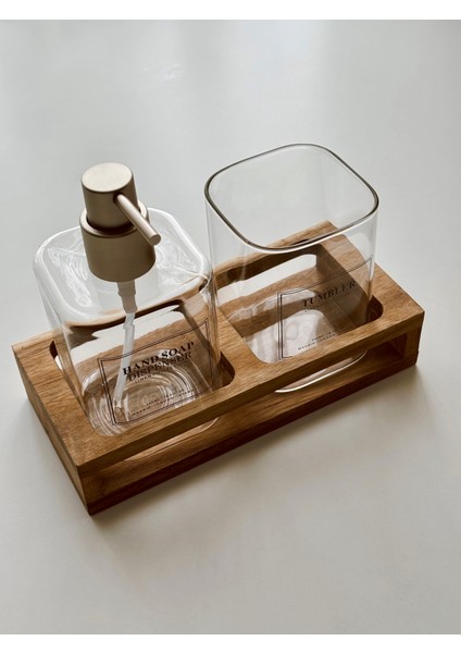 2'li Akasya Standlı Cam Sıvı Sabunluk Seti fiyatları