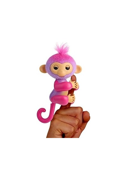 Fingerlings Interaktif Bebek Maymun Dokunmaya Tepki Veriyor - 70+ Ses ve Tepki - Charli (Mor)