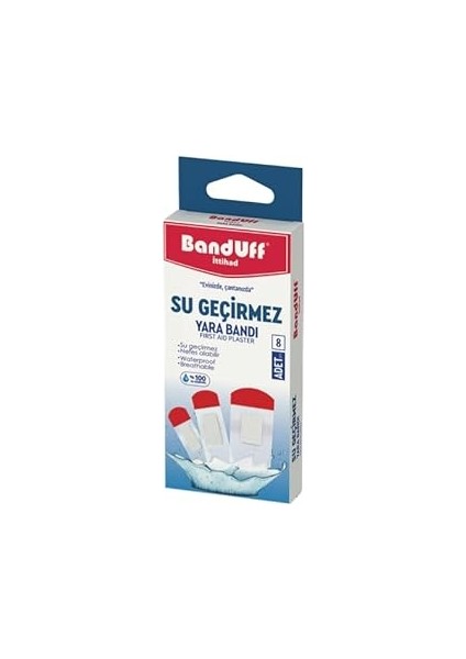 Banduff Su Geçirmez Yara Bandı 3'lü Paket (24 Adet)