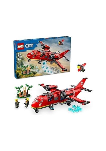 City Itfaiye Kurtarma Uçağı 60413-6 Yaş ve Üzeri Yaratıcı Oyunları Seven Kız ve Erkek Çocuklar