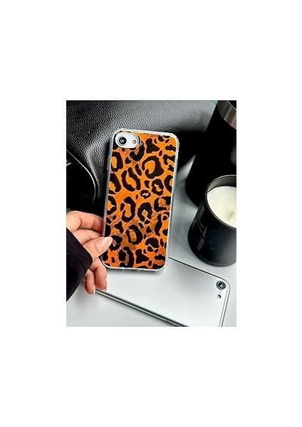 Go Aksesuar 7-8 - Se 2020 Shine Leopar Renk Geçişli Esnek Silikon Kılıf - Leopar