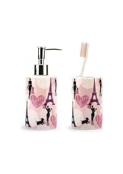 Bosphorus Sivi Sabunluk ve Di̇ş Firçalik 2 Li̇ Banyo Seti̇ Pari̇s