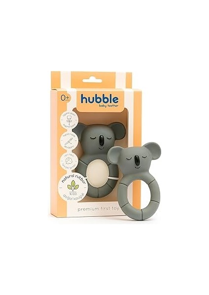 Bebek Diş Kaşıyıcı ve Oyuncak - Koala Halkalı Şekilli Dişlik (%100 Doğal Kauçuk)