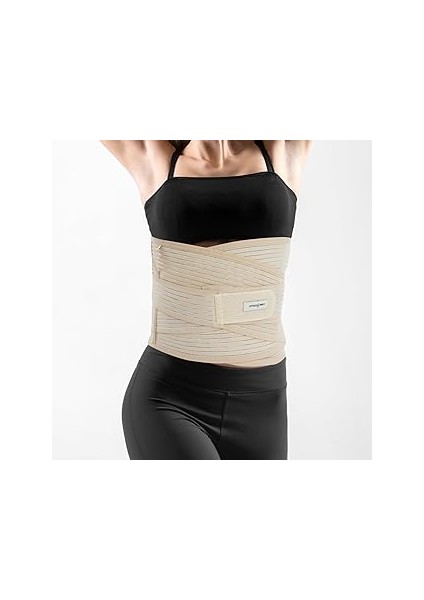 Lumbosakral Korse 32 cm – Ayarlanabilir Çelik Balenli Bel ve Sırt Destekli Korse, Nefes Alabilir Yü