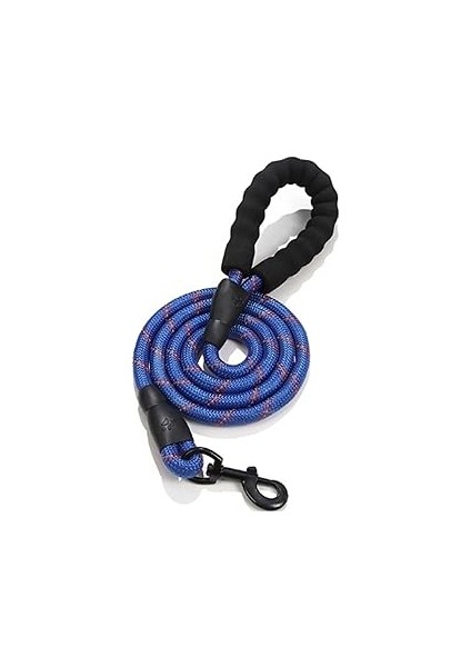 Busstier Reflektörlü Köpek Gezdirme Kayışı – 150 cm Dayanıklı Naylon Tasmalı, Yumuşak Saplı, Orta V