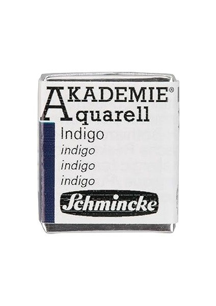 Schmincke Akademie Aquarell Yarım Tablet Sulu Boya 442 Indigo