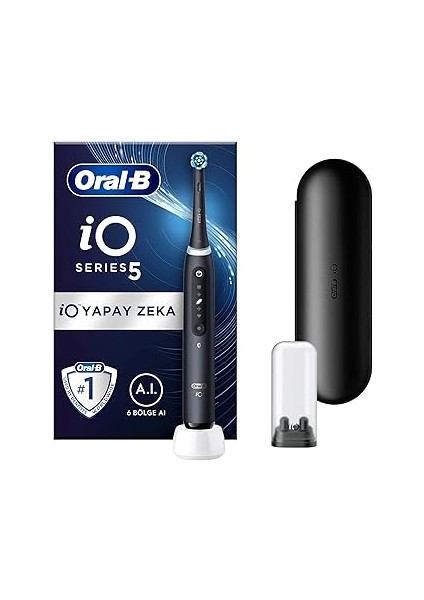 Io - 5 Siyah Yapay Zeka Teknolojili Şarjlı/elektrikli Diş Fırçası