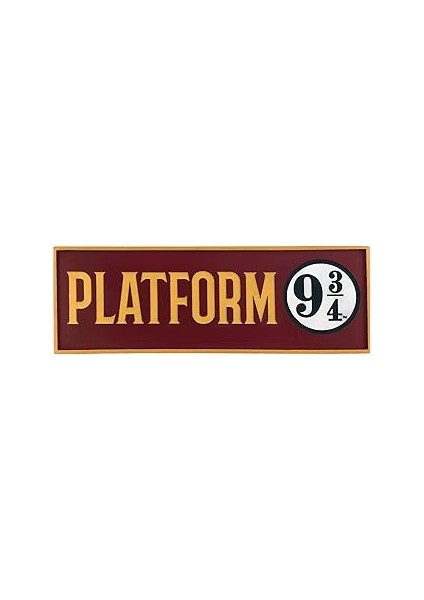 Spoontiques Platform 9-3/4 Dekoratif Tabela, Çok Renkli, 2,75 Çap x 1 Genişlik x 7,75 Yükseklik Inç