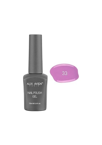 Alix Avien Uv Kalıcı Orkide Oje 33 - Gel Polish - 12 ml
