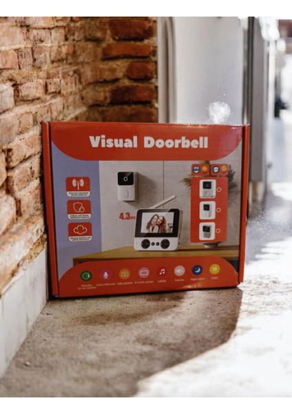 4.3" Görüntülü Kablosuz Kapı Zili – Gece Görüşlü, Sesli Görüşme, Foto/video Kayıt, Tf Kartlı fiyatları