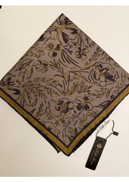 Firuze Desen Twill Ipek Eşarp