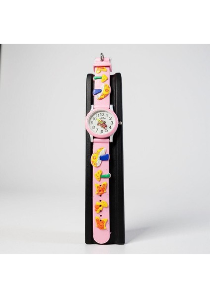 Magic Butterfly Kids Watch – Pembe Mantar Temalı Çocuk Kol Saati