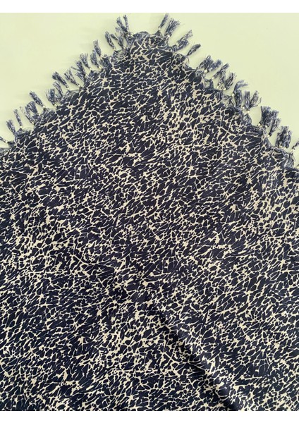 Püsküllü Mozaik Desen Tülbent Yazma