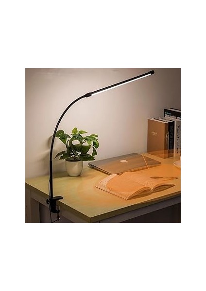 LED Masa Lambası – 12W USB Güç Girişli, Esnek Kol, Klipsli Tasarım, 3 Renk Sıcaklığı (280