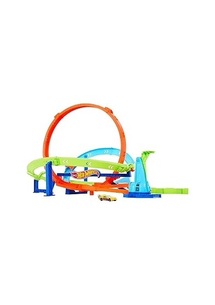 Hot Wheels Bumerang Çemberli Yarış Pisti Hot Wheels Bumerang Çemberli Yarış Pisti, 1:64 Ölçekli Oyu