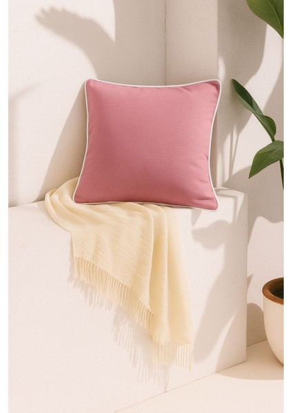 Pembe Kırlent Kılıfı 45X45 – Dekoratif Modern Kırlent