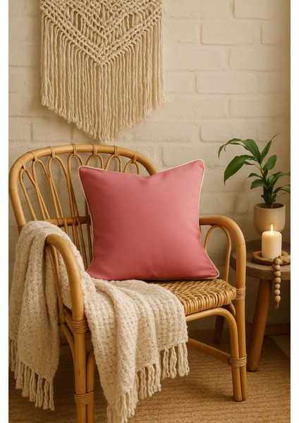 Pembe Kırlent Kılıfı 45X45 – Dekoratif Modern Kırlent fiyatları