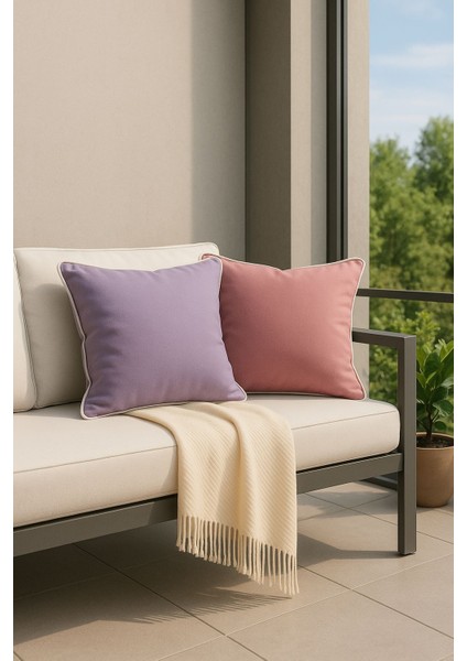 Pembe Kırlent Kılıfı 45X45 – Dekoratif Modern Kırlent modelleri