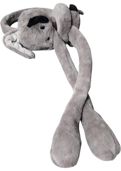 Çocuk Peluş Figürlü Oynar Kulaklı Hareketli Sesli Kışlık Kulaklık