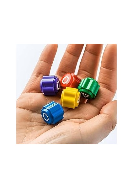 Gong Gi Geleneksel Oyun Seti, 5 Renkli Plastik Taş, Kaliteli Dayanıklı 5 Taş