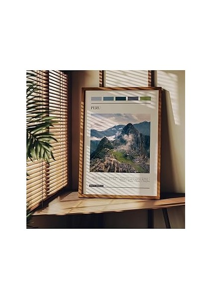 Fark Tanıtım Çerçevesiz Poster, Dekoratif Çerçevesiz Poster, Tablo, Peru, 40 x 50