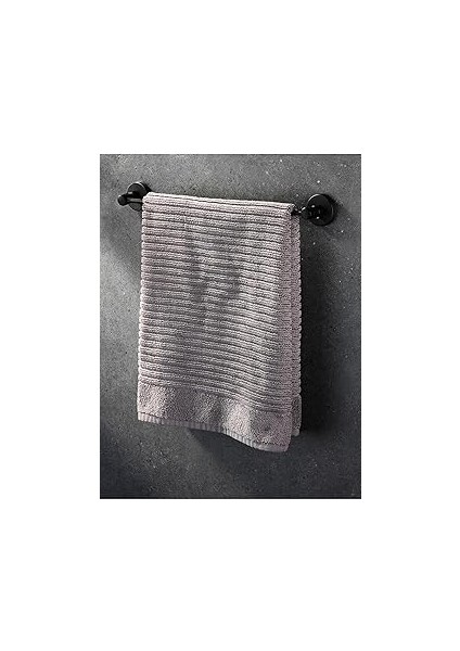 Sas Haus Ister Vidalı Ister Yapışkanlı Paslanmaz Uzun Havluluk Mat Siyah S-101