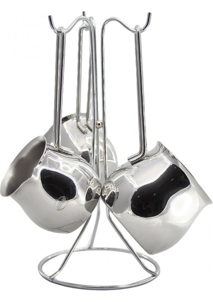 Gülsan Nora Çelik Cezve Takımı