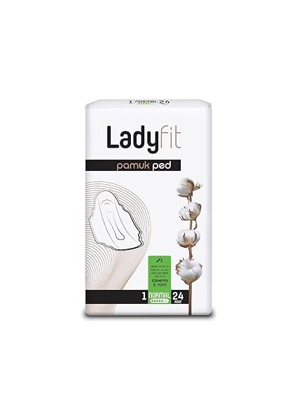Ladyfit Pamuk 24'lü Normal Vegan Ped