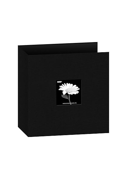 Photo Albums 3-Ring Fabric 8.5"X11"-BLACK -T811CBF-BK