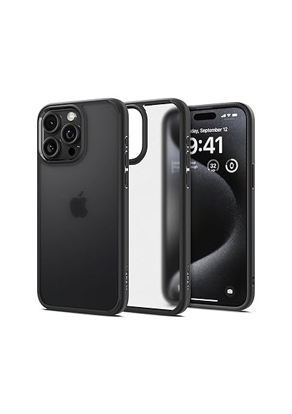 Spigen 15 ile Uyumlu Kılıf Hybrid Frost Black - ACS06568