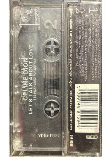 Kaset Celine Dion Let's Talk About Love Kaset fiyatları