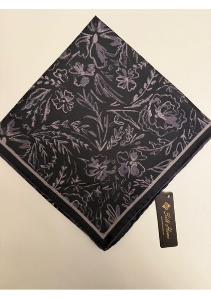 Firuze Desen Twill Ipek Eşarp