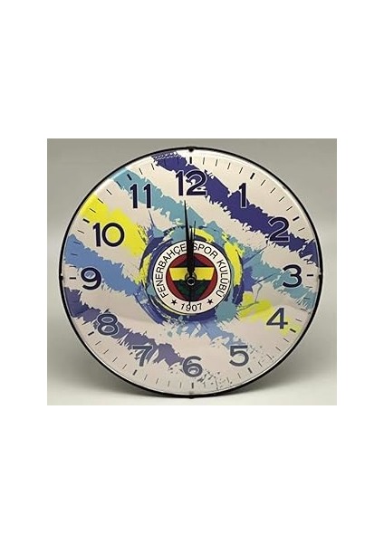 Fenerbahçe Lisanslı Duvar Saati Renkli