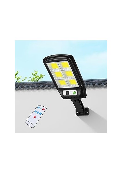 Uzaktan Kumandalı Solar Enerjili Bahçe Işıklandırmak Için Lamba Dış Mekan Işık Uygun Güne