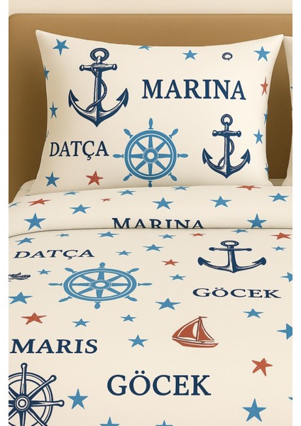 Tek Kişilik Desenli Nevresim + 1 Adet Kapaklı Yastık Kılıfı fiyatları