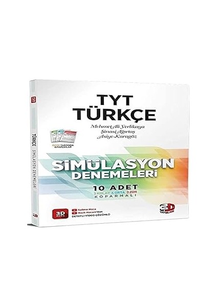 3D Yayınları Tyt Türkçe Simülasyon Denemeleri -