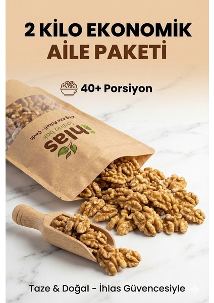 İç Ceviz Kelebek 500gr Premium Taze Doğal Tam Yarım Omega-3 Kaynağı İhlas