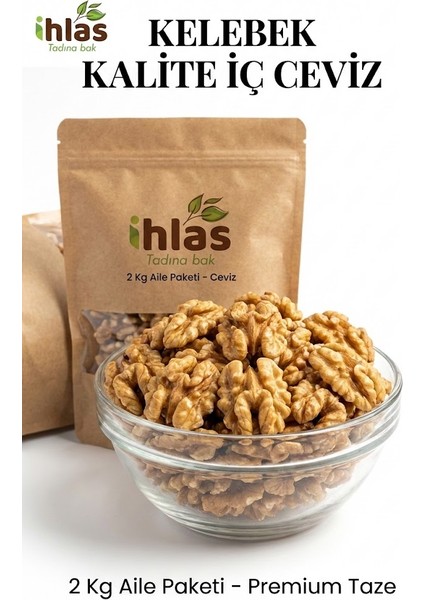 İç Ceviz Kelebek 500gr Premium Taze Doğal Tam Yarım Omega-3 Kaynağı İhlas fiyatları