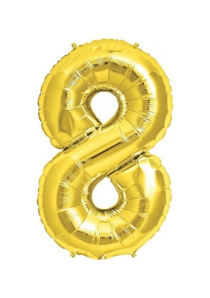 8 Numara Gold Folyo Balon