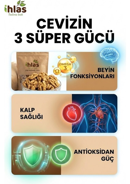 İç Ceviz Kelebek 500gr Premium Taze Doğal Tam Yarım Omega-3 Kaynağı İhlas fırsatları