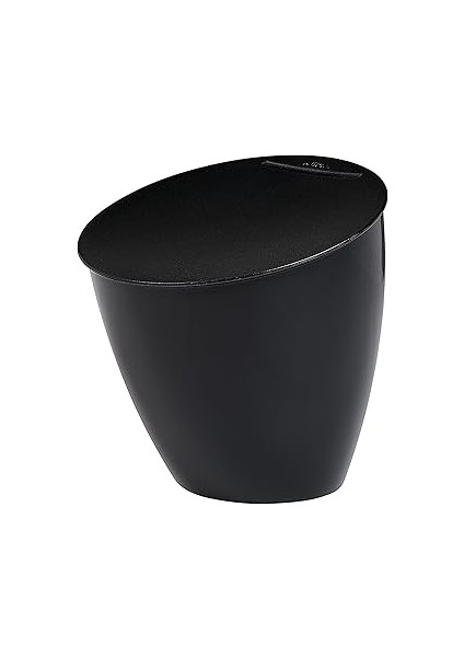 Mepal Calypso Çöp Kabı, Siyah, 2200 Ml, Mutfak Atıkları Için Ideal, Katlanır Kapak, Çok Az Yer Kapl