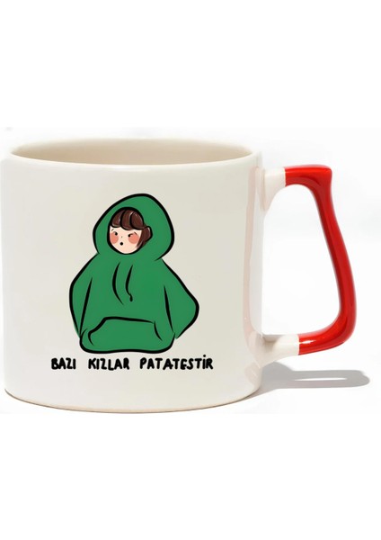 Bazı Kızlar Patatestir Lüks Kupa - Hediye Seramik Kupa