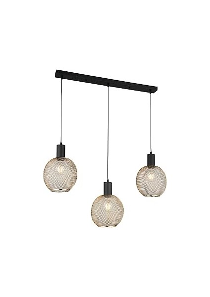 Lucea Albon 3'lü Altın Sıralı Avize 3XE27