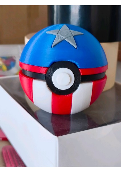 Pokemon Kaptan Amerika Pokeball Poke Topu