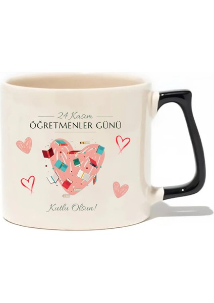 24 Kasım Öğretmenler Günü Kutlu Olsun! Lüks Kupa - Hediye Seramik Kupa