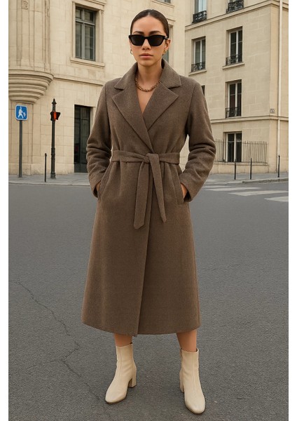 Kadın Kruvaze Salaş Trend Vizon Kaşe Kaban fiyatları