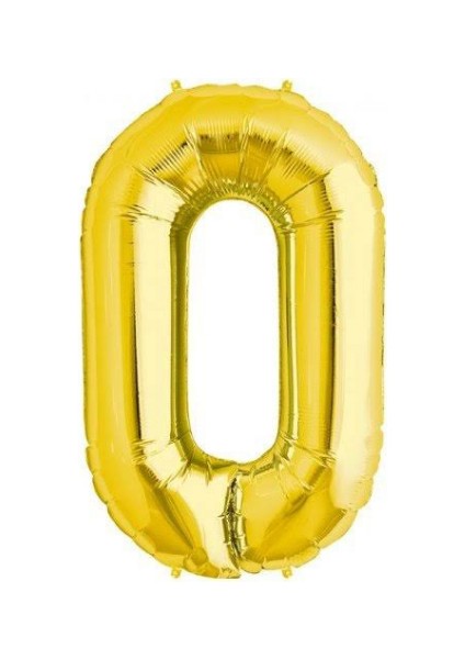 0 Numara Gold Folyo Balon