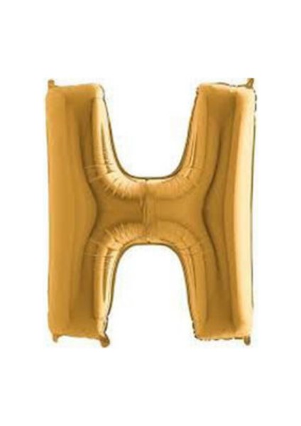 H Harfi Gold Folyo Balon