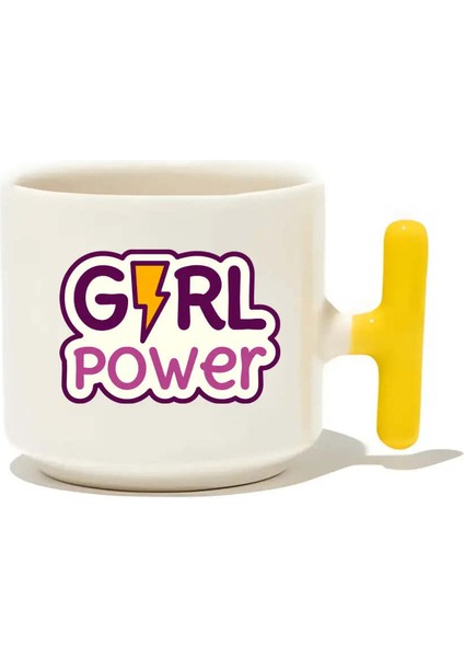 Girl Power Latte Fincanı - Hediye Seramik Kupa