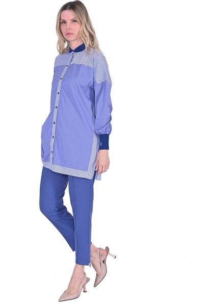 Kareli Gömlek Lacivert 6652